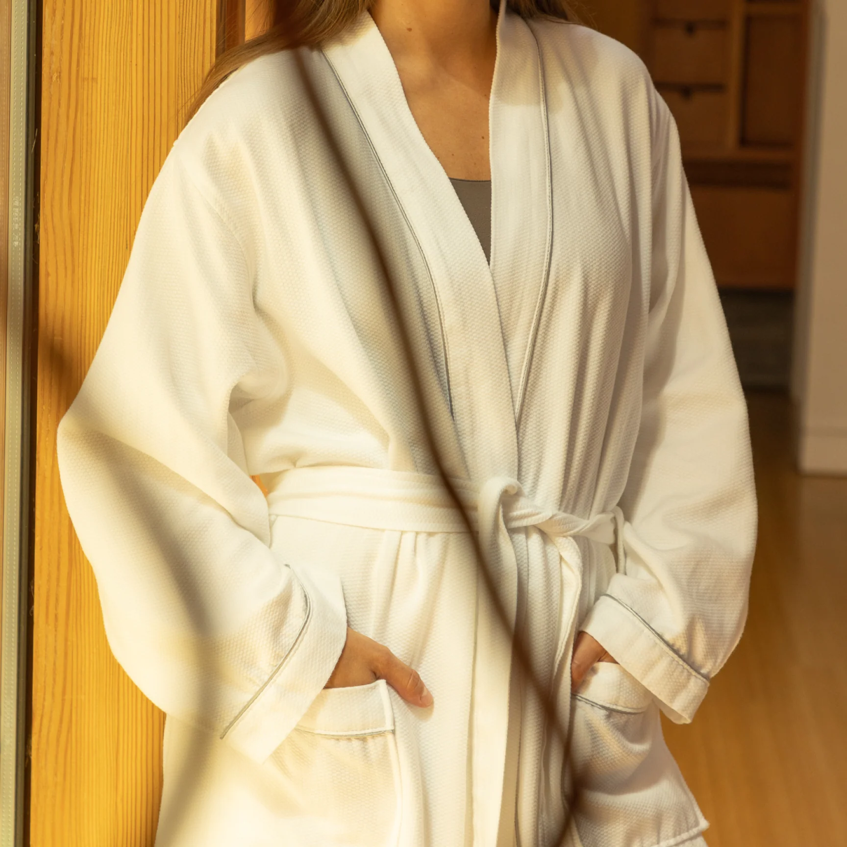 Hotel Waffle Robe - Image 4
